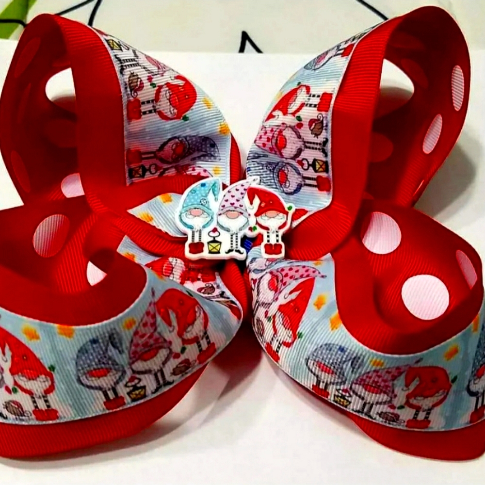 Gnomes  hair bow🔴